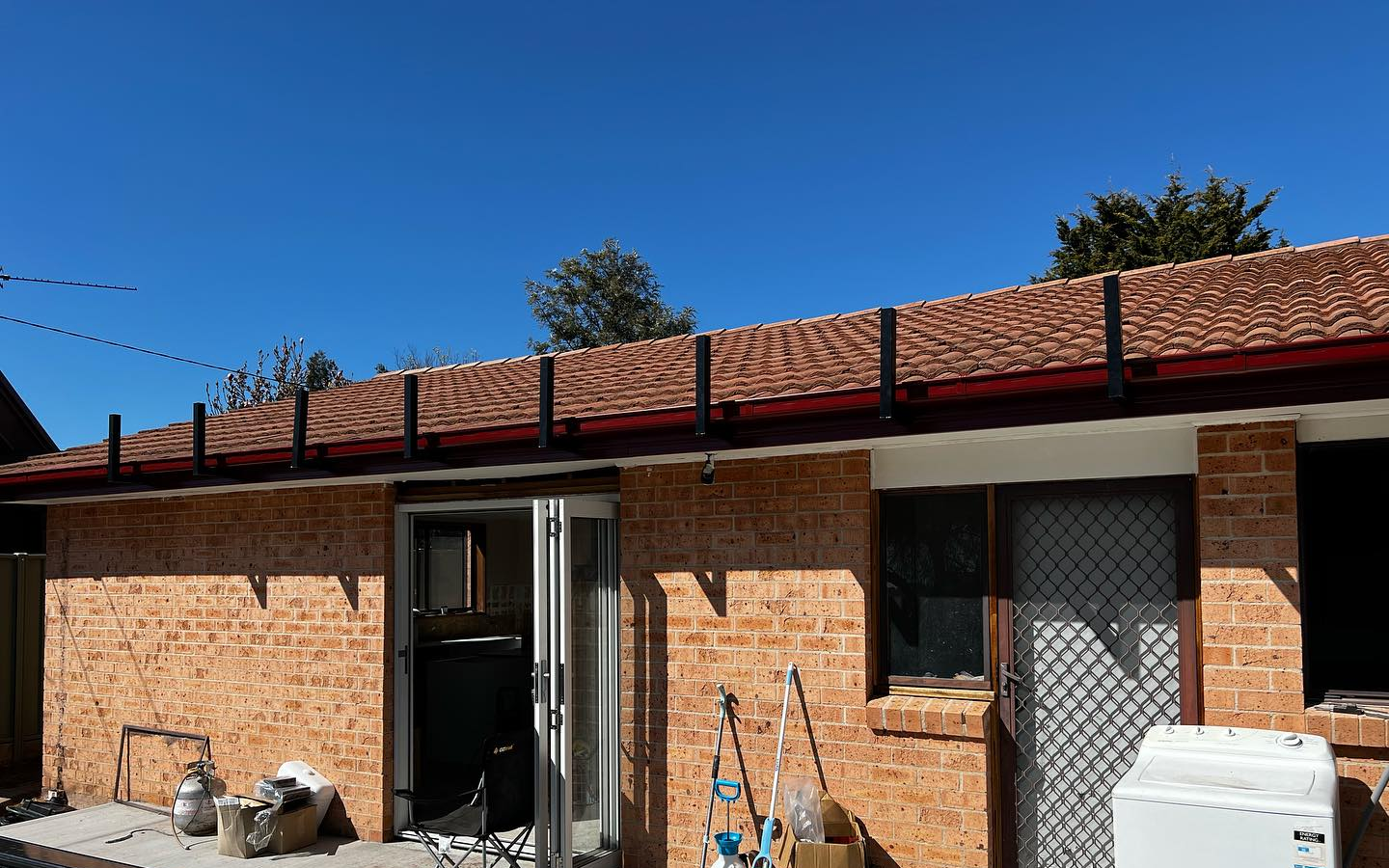 Home extension framing and structural work in progress, BRT Building Canberra