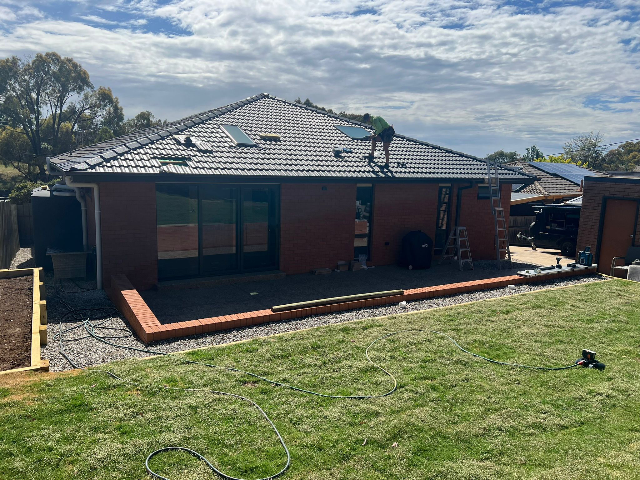 Spence flyover with insulated roof panel